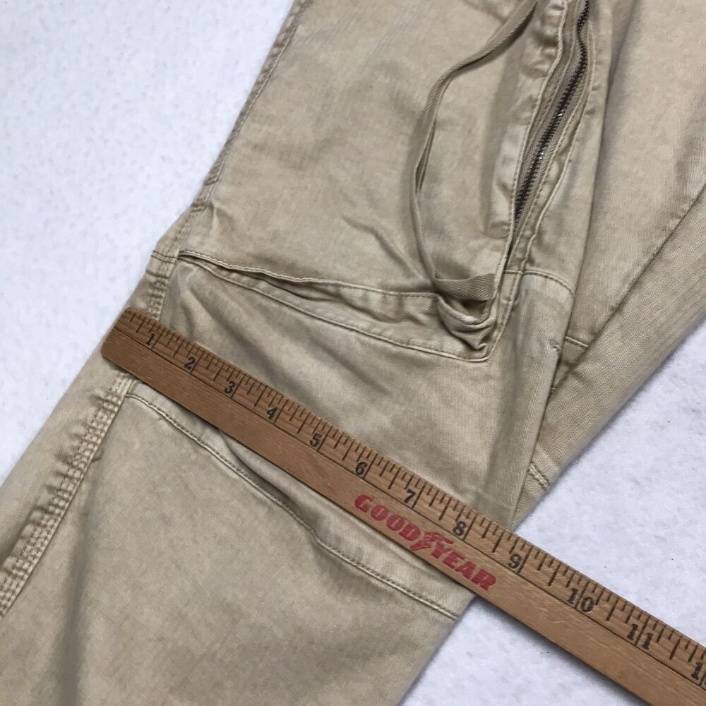 FREE PEOPLE We the Free Cant Compare Slouch Cargo Pant Women L(36x28) Khaki Tan - Picture 10 of 14